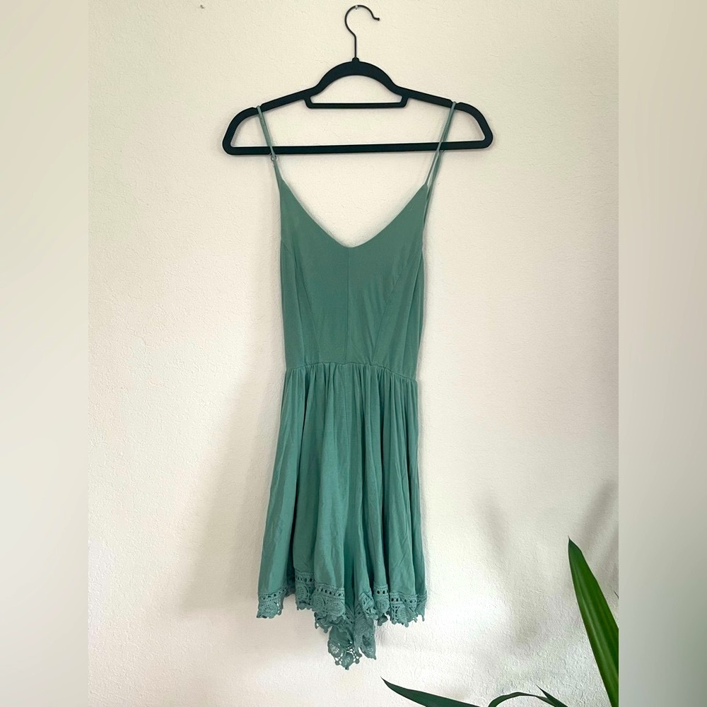 Green Fab’rik cotton romper, size M